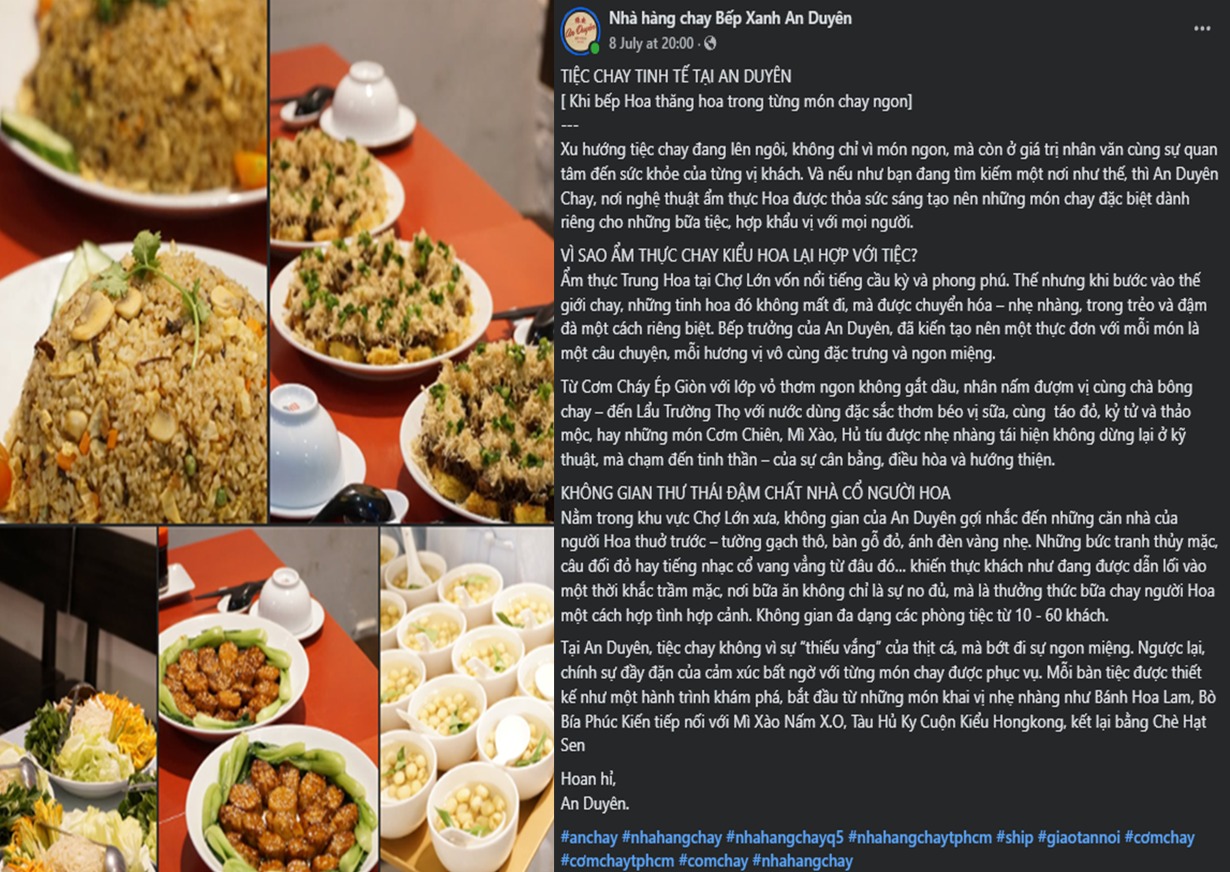 content quảng cáo nhà hàng hay