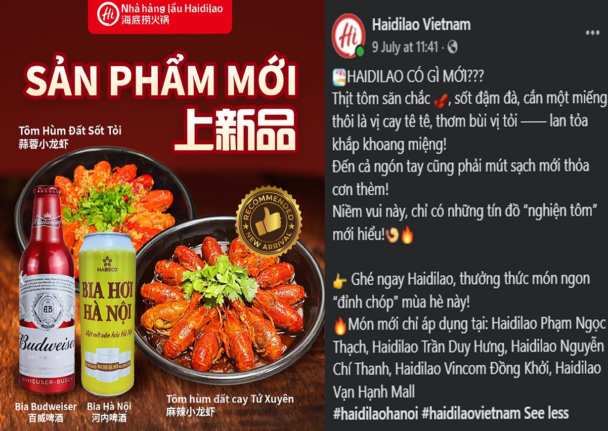Mẫu quảng cáo đồ ăn hay
