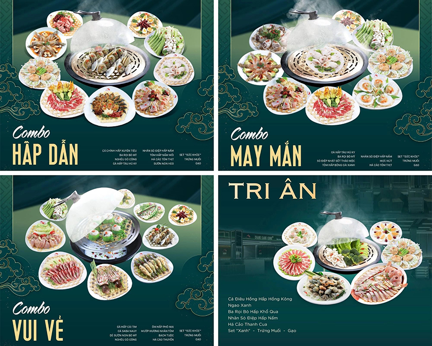 Thiết kế menu combo ưu đãi hấp dẫn