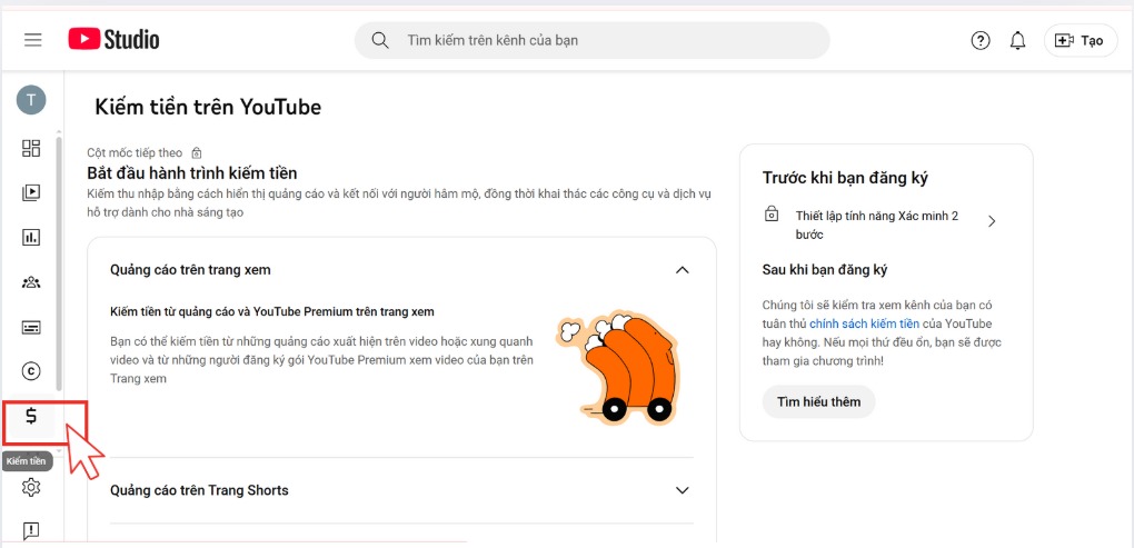 cách kiếm tiền từ youtube