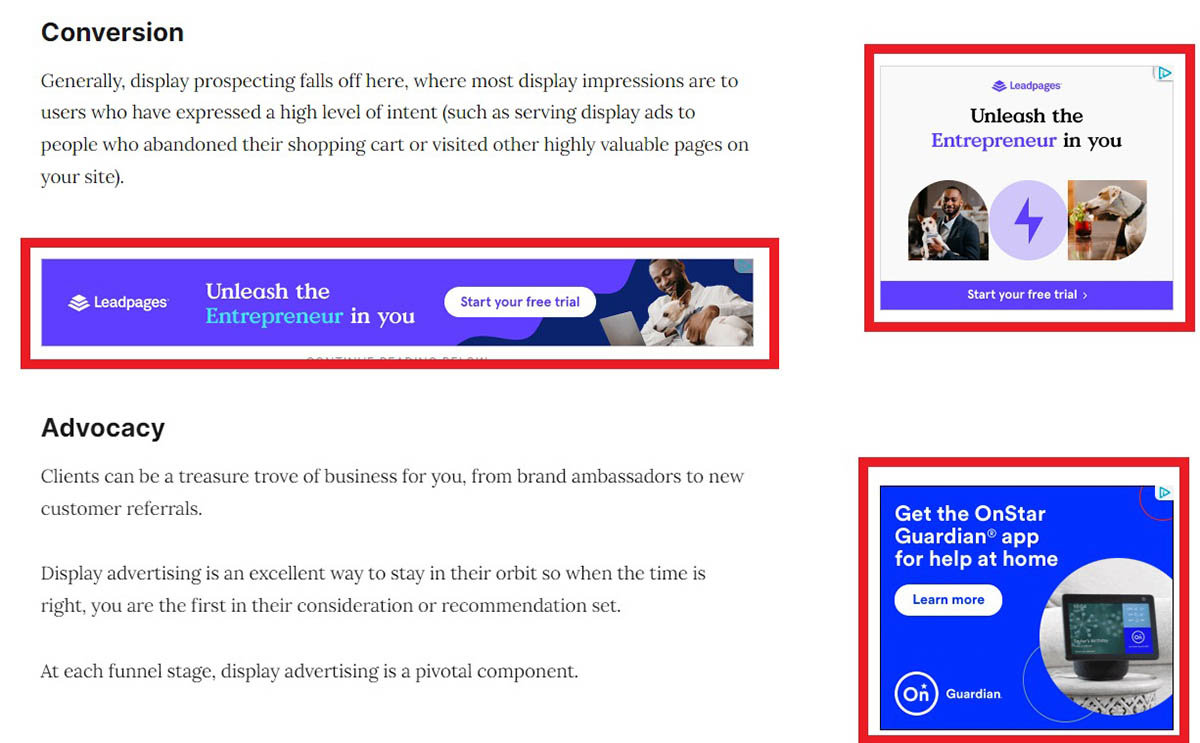 Hạn chế của display advertising
