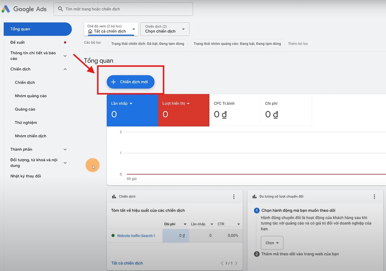 hướng dẫn tạo quảng cáo Google Search