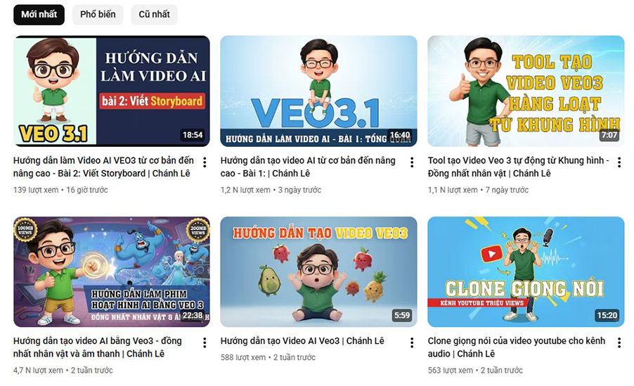 ngách nội dung làm youtube