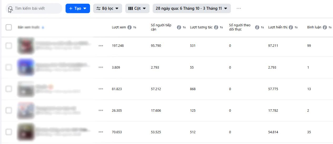 thư viện nội dung marketing facebook