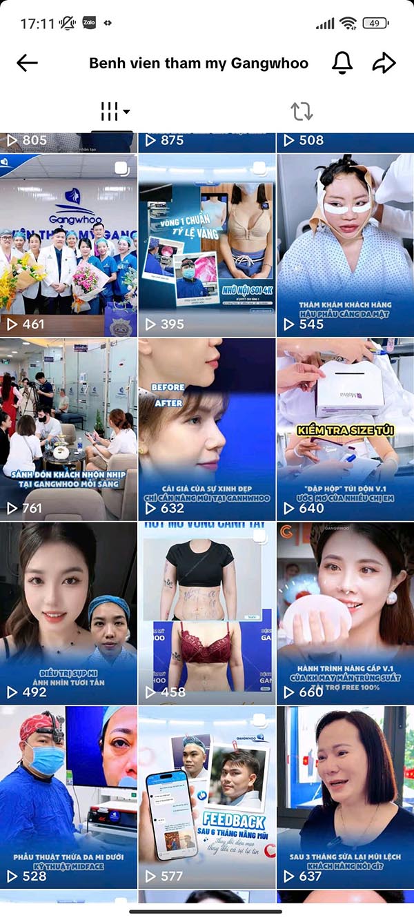 công ty xây kênh TikTok cho chủ doanh nghiệp thẩm mỹ viện