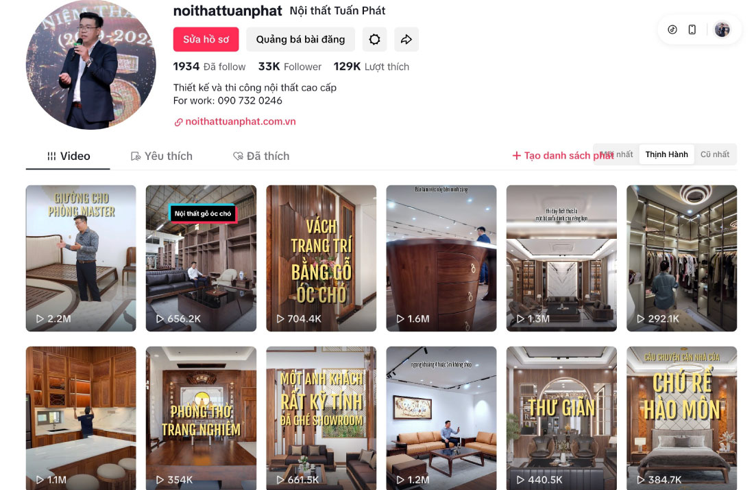Dịch vụ xây kênh TikTok
