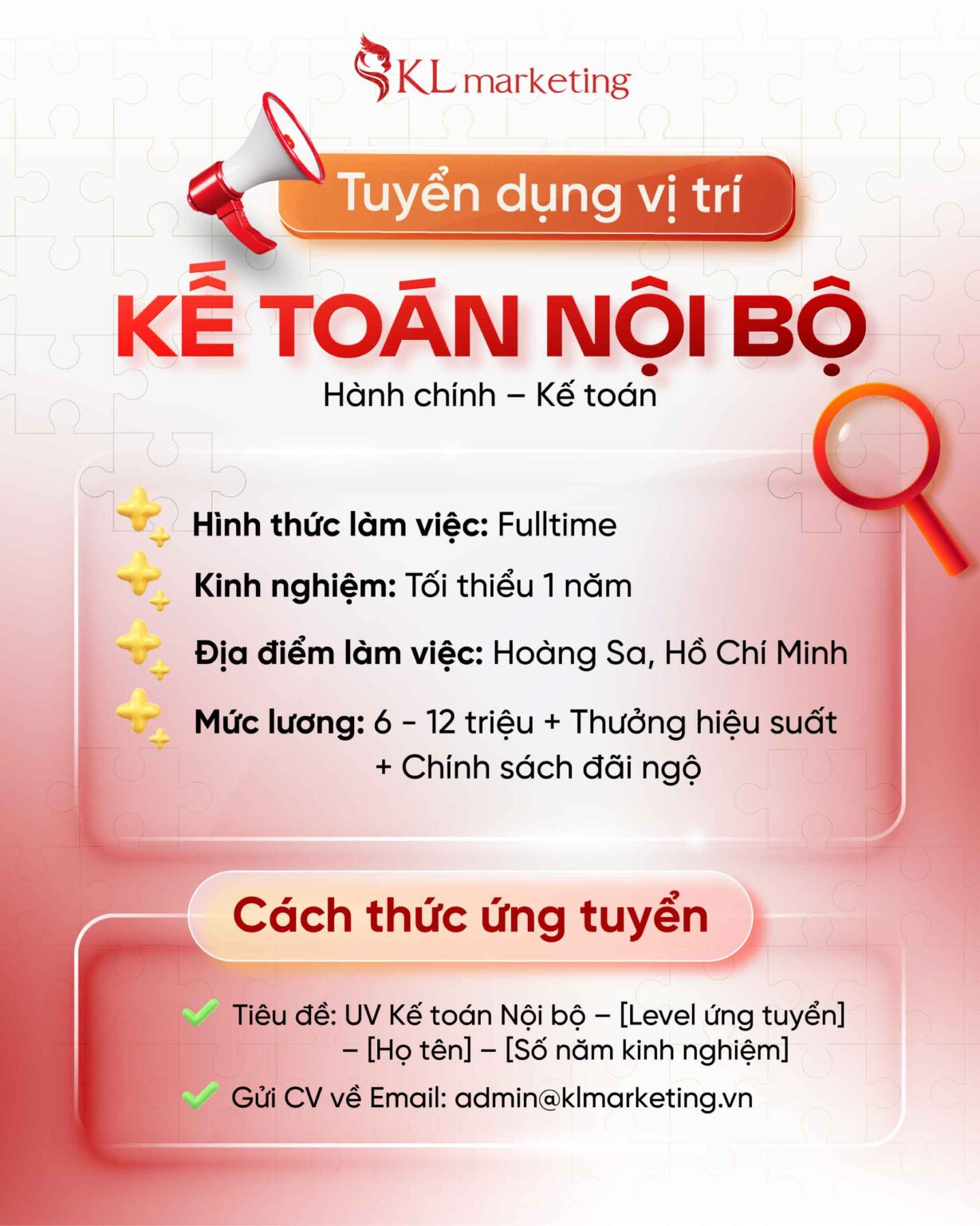 tuyển dụng kế toán nội bộ