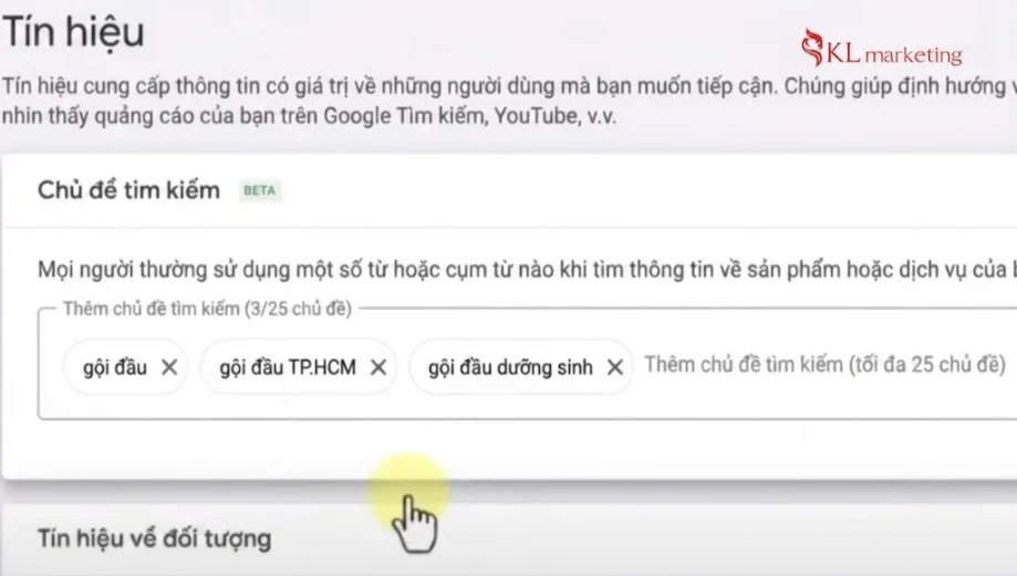b12 thêm từ khóa quảng cáo google maps