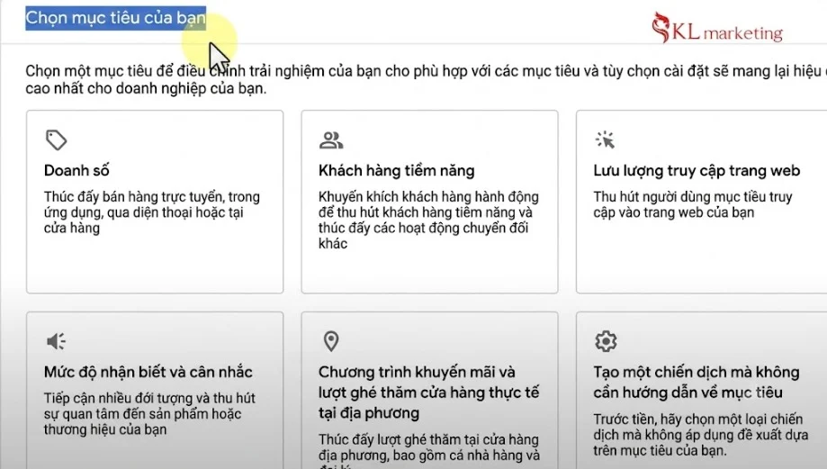 b2 chọn mục tiêu map ads