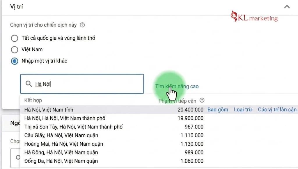 b5 cài đặt nâng cao maps ads