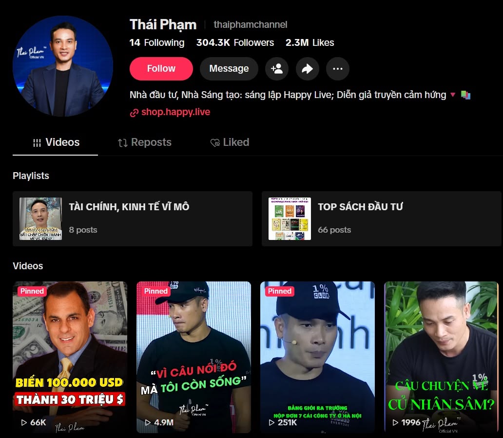 12 TikTok Tài chính