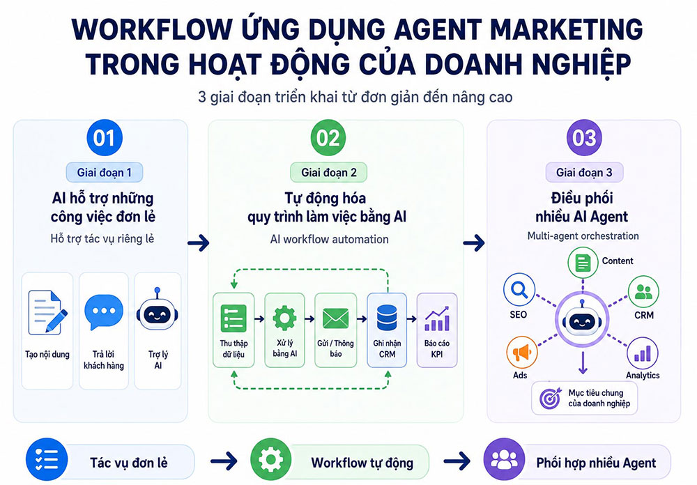 Workflow ứng dụng Agent Marketing
