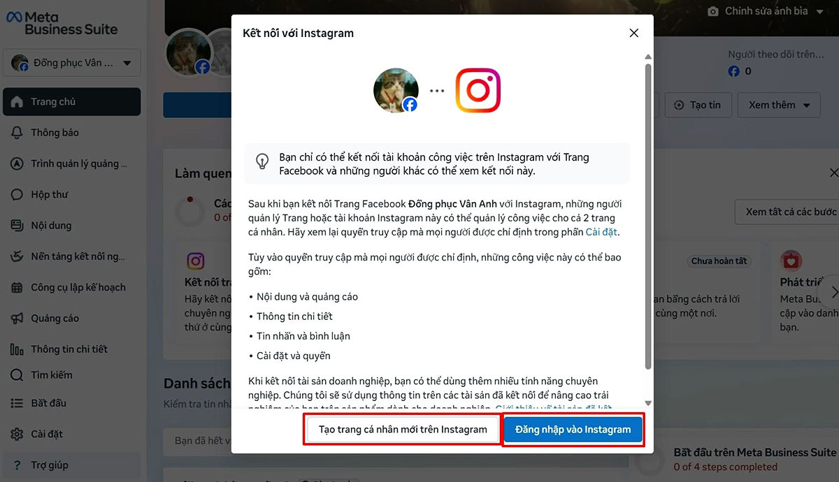Bước 1. Vào trình quản lý Facebook Business