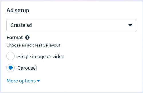 Bước 4.1 Chọn hình thức quảng cáo Instagram