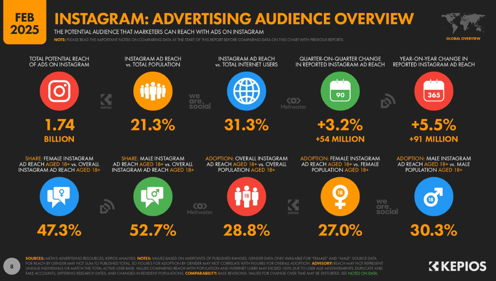 instagram audience overview