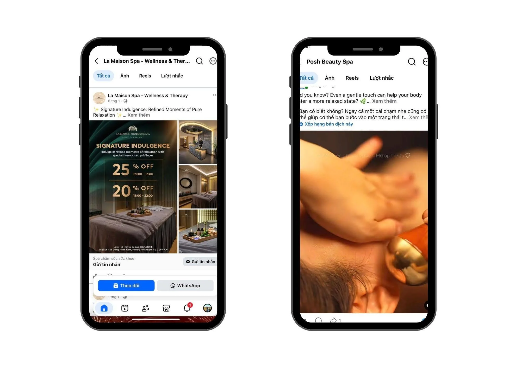 lợi ích của facebook ads với tiệm spa usa