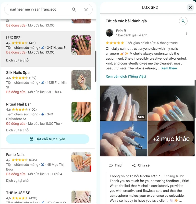 marketing for nail store in usa
