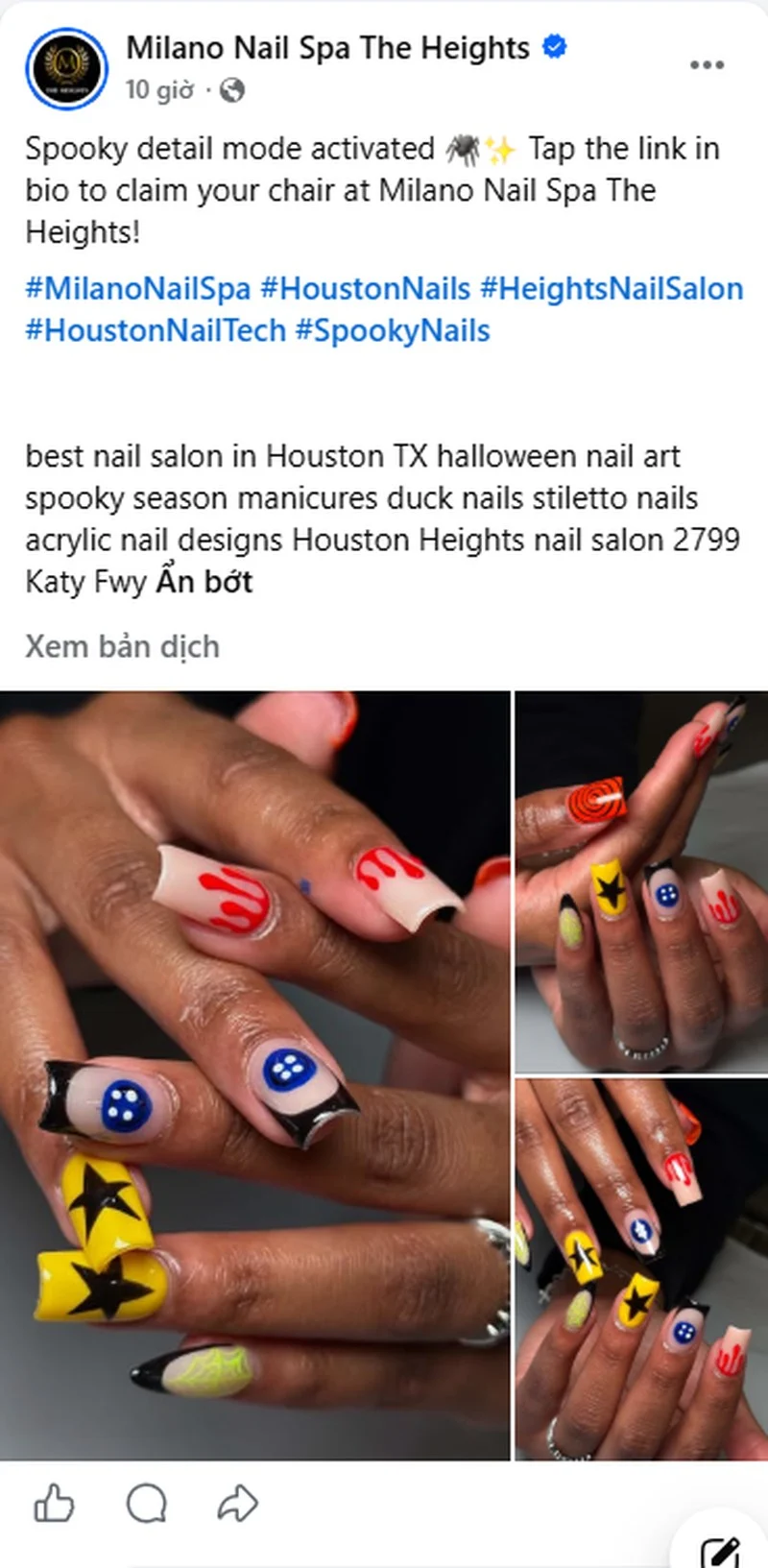 xây kênh social cho tiệm nail USA